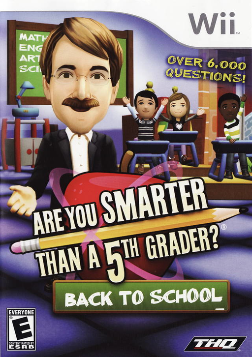 Are You Smarter Than A 5th Grader? Back to School box art for Wii
